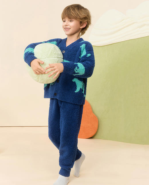 【春上新】8楼爱慕儿童Aimer Kids男孩2件装-神秘野兽长袖家居套装AK243J571，吊牌价899元 商品图1