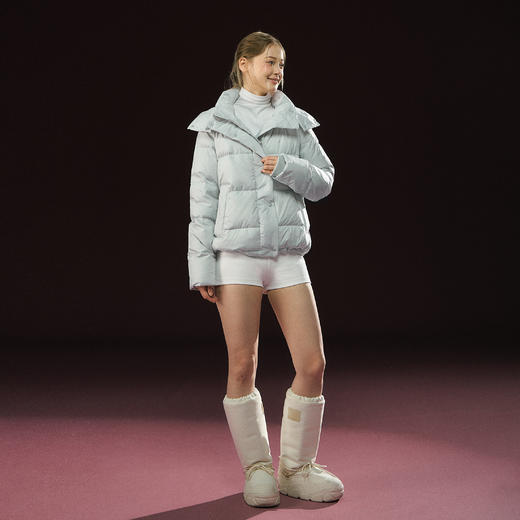 Ariseism 美式复古连帽羽绒服女冬季新款保暖外套 商品图3