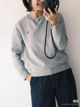 劳伦家男士经典小马标款刺绣圆领卫衣