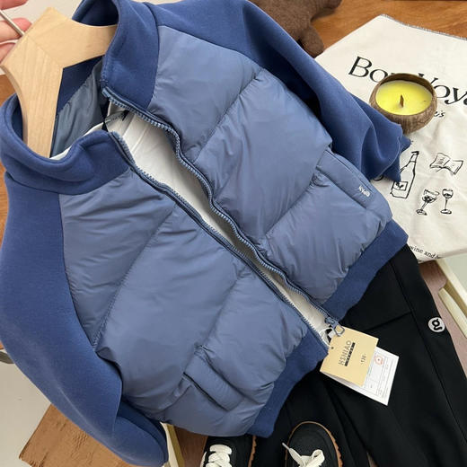 半高领拼接羽绒服 商品图2