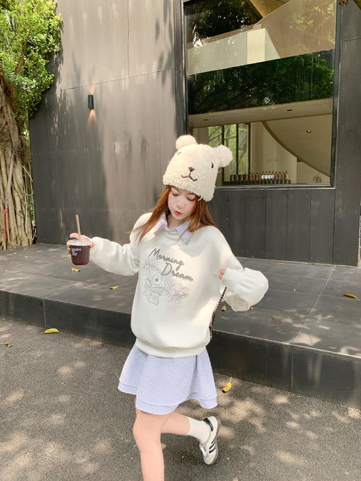 【189元任选2件】现货！条纹polo领连衣裙 商品图11