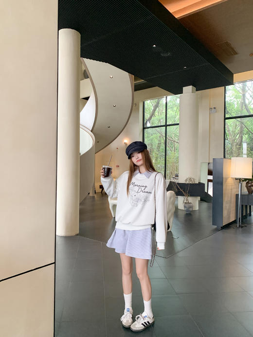 【189元任选2件】现货！条纹polo领连衣裙 商品图9