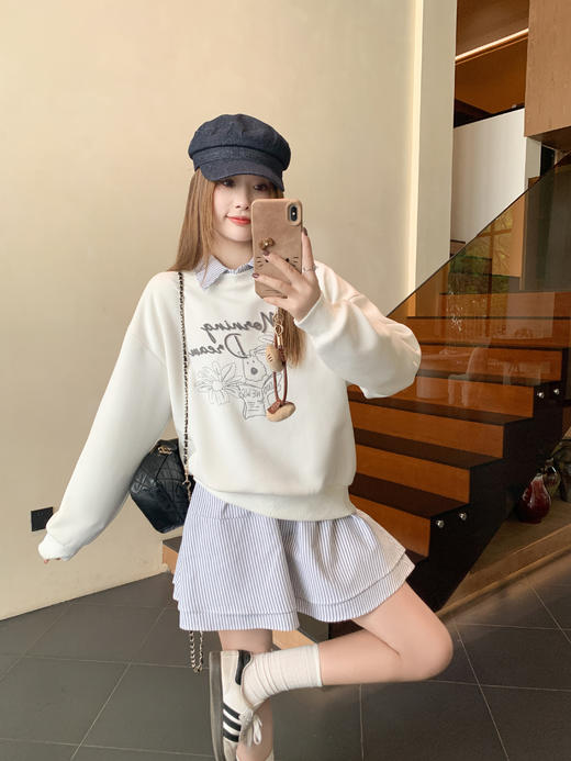 【189元任选2件】现货！条纹polo领连衣裙 商品图10