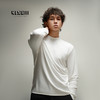 4158m 织禾极简轻奢中领长袖T恤 商品缩略图0