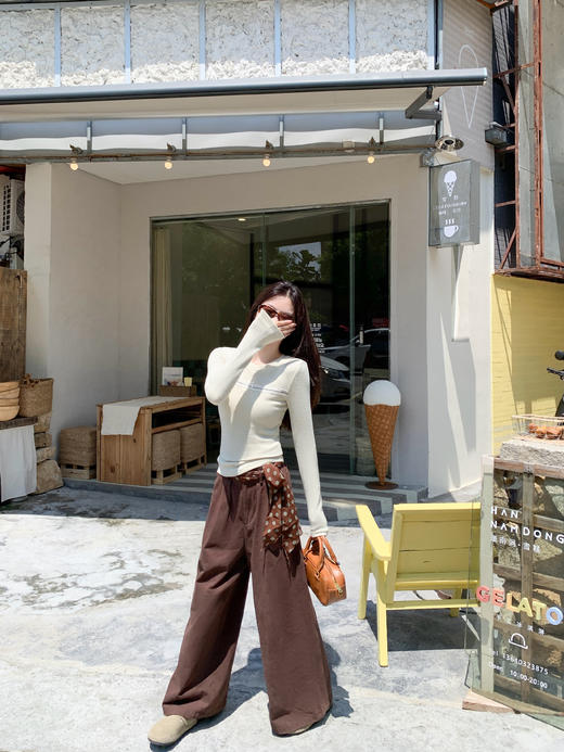 【110元任选2件】现货！浅绿色修身打底衫 商品图9