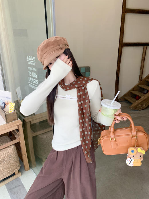 【110元任选2件】现货！浅绿色修身打底衫 商品图8