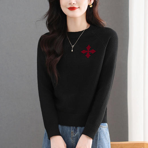 CC高级感好看的毛衣小个子冬装上衣2025新款高腰气质显瘦打底衫女厚 商品图2