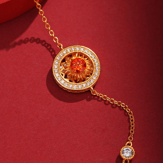 朱炳仁铜 向阳花开首饰 商品图3