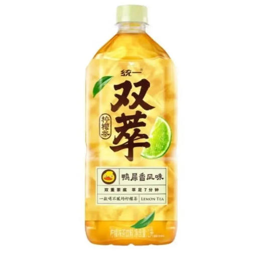 统一 双萃柠檬茶饮料 1L/瓶 商品图0