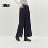 森马牛仔裤女冬花边宽松长裤加绒2025新款甜酷百搭个性显瘦阔腿裤 商品缩略图0