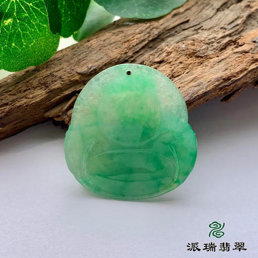 派瑞翡翠 翡翠佛 糯种 满绿 商品图1
