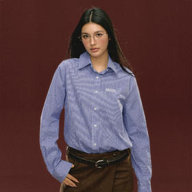 Ariseism 美式复古格子长袖衬衫女秋季新款外套