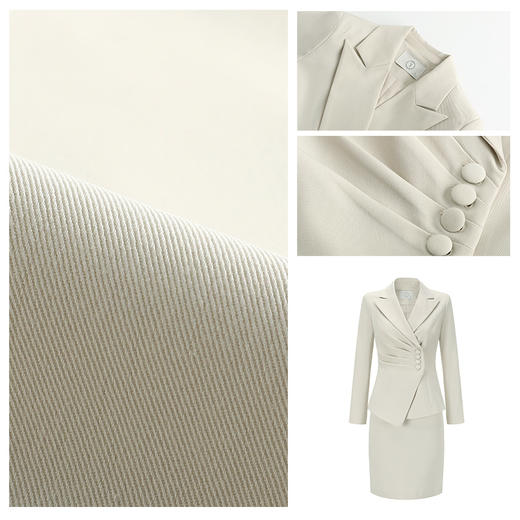 AD播音主持艺考服装女高端名媛小香风西装套装职业正装前台工作服 商品图3