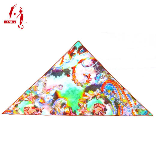 TANGY/天意2025民族风女士三角巾丝巾围巾CL253416 商品图4