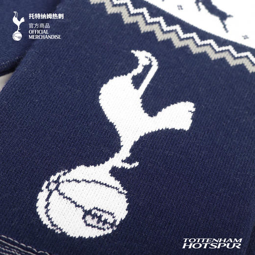 【官方正版】托特纳姆热刺俱乐部 | 拼色针织围巾蓝白复古配饰 商品图4