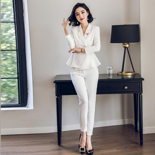 艾尚臣2025新款秋季职业西裤直筒长裤子时尚修身工作服面试正装女 商品图1