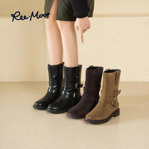 REEMOOR睿慕丨2025年秋冬新款西部靴美拉德氛围感 商品图7
