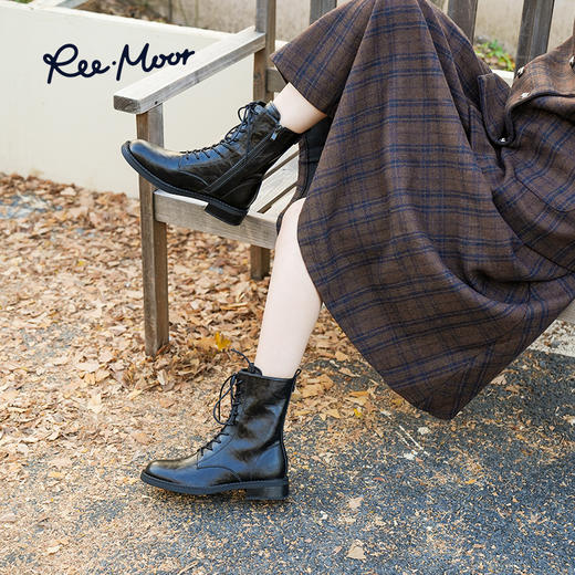 REEMOOR睿慕丨2025年秋冬幻境部落酷帅风马丁靴R1L409 商品图4