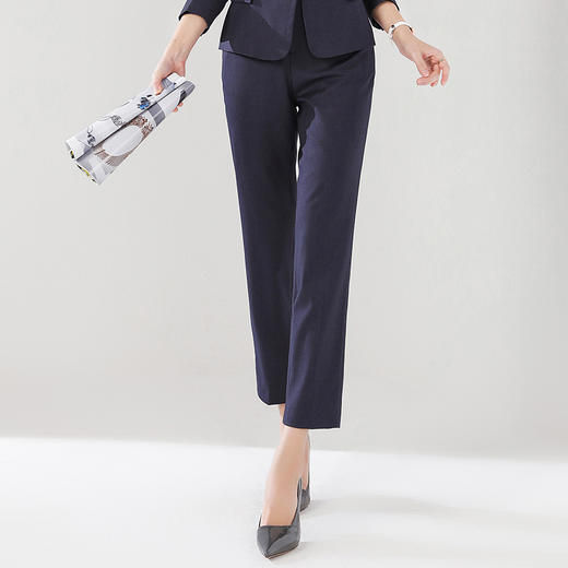 2024新款时尚西装裤春秋直筒工作裤女士九分裤休闲职业工装裤修身 商品图2