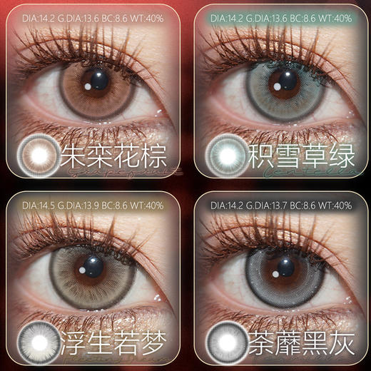 【亏本价】CTLENS×SKINCOLOR 日抛 随机福利回馈 大葡萄黑/波普星棕/夜辞咖啡棕/机械眼泪/金属之心/朱栾花棕/琥珀纪元/荼蘼黑灰/弱水三千 COS头七/恋与深空/排球少年 混血日常美瞳 商品图1