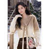 【6折秒杀】鹿向南「生椰拿铁」气质咖色毛衣开衫女2025新款冬款保暖上衣女L52158/L52158-1 商品缩略图3