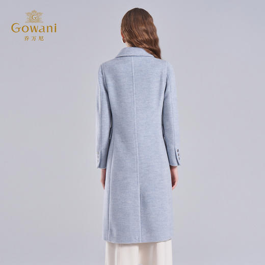 【100%绵羊毛】乔万尼新款双排扣简约百搭双面尼大衣EI4A581 商品图4