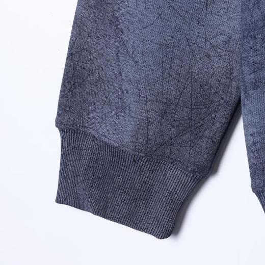 WY1243SDSA秋冬新款痞帅男装潮牌扎染织带刺绣标抽绳连帽卫衣百搭时尚 商品图4