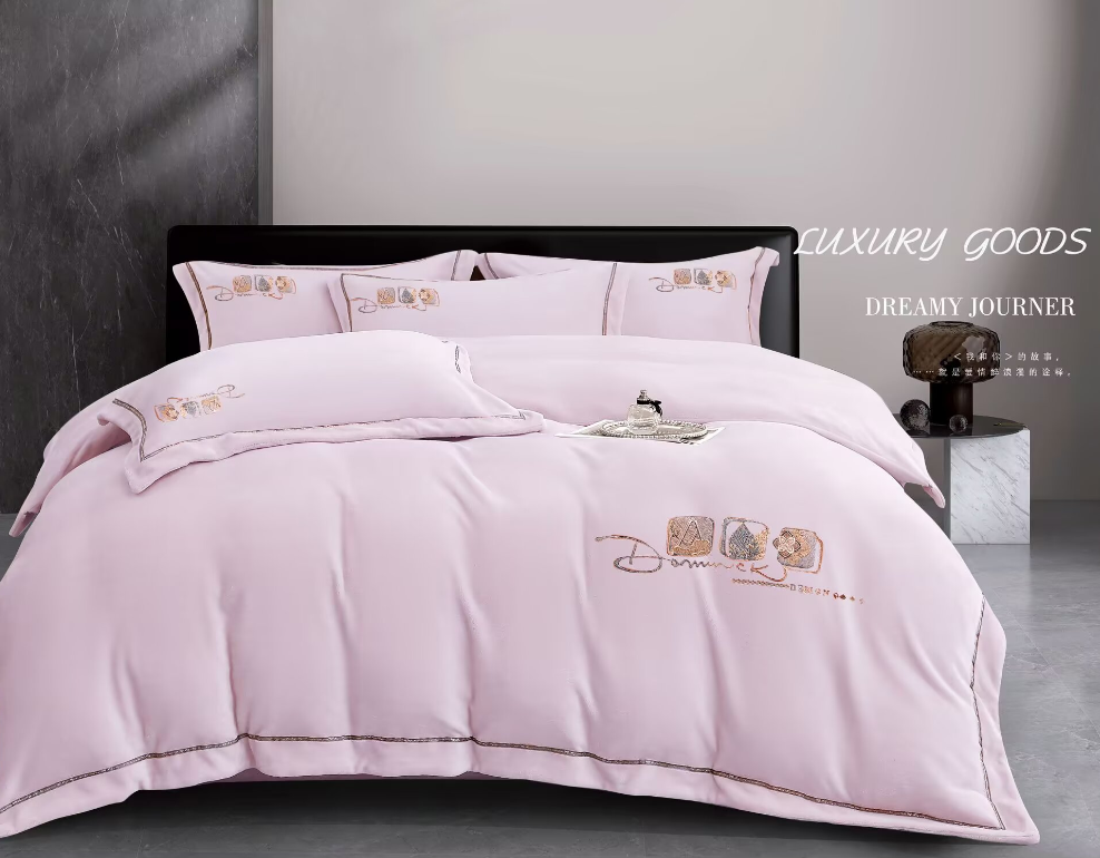 全新罗仑牛奶绒四件套冬季保暖床单被套床上用品G110700002