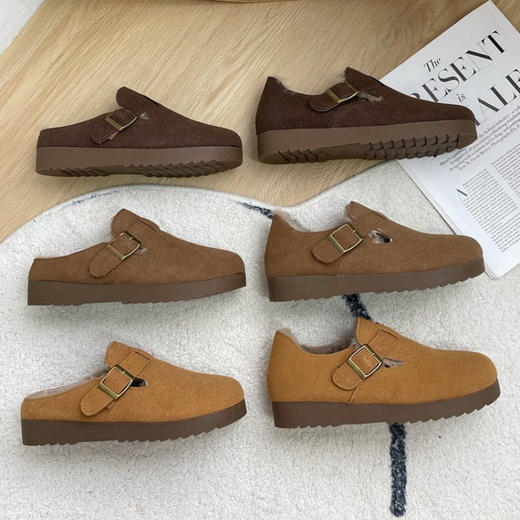 会员专享 |【云优选】XGXC复古百搭色调勃肯鞋懒人一脚蹬 舒适增高 慵懒松弛感 商品图7