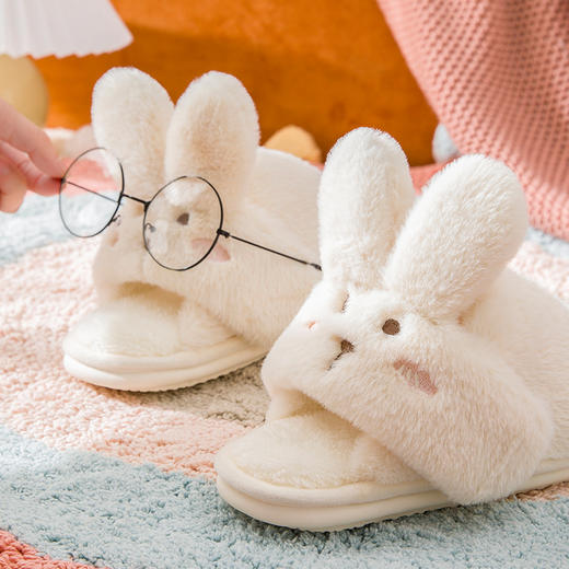 🔥谁能拒绝这只超可爱兔子暴击！😍【成人款女款-2757-始源 （亲子款）超柔兔子家居棉拖】萌化你的冬天！💯多款治愈色系可选!承包你整个冬天的可爱与温暖 商品图2