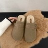【YW】无忧购厚底勃肯包头毛毛半拖鞋女外穿秋冬季新款复古懒人加绒棉鞋子M205-1（截单后3-5天发货） 商品缩略图7