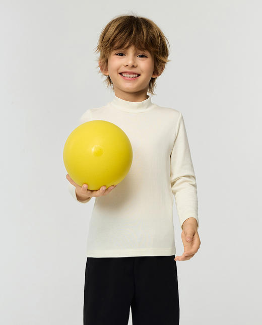 【春上新】8楼爱慕儿童Aimer Kids中性25AW暖尚小高领打底衫AK372J841，吊牌价399元 商品图4
