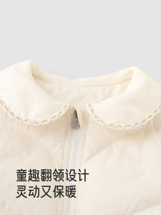 英氏儿童羽绒服秋冬防寒女童假两件连衣裙外套超韧绒YRWXJ4R113A 商品图2