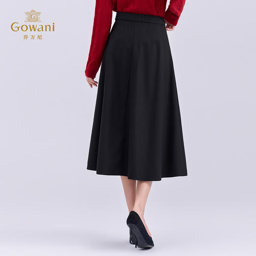 【两色可选】乔万尼2025新品时尚格雷系显瘦A型半身裙EZ3D150 商品图6