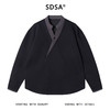23166SDSA秋冬新款痞帅男装韩版拼接纽扣V领假两件卫衣百搭套头上衣潮 商品缩略图1