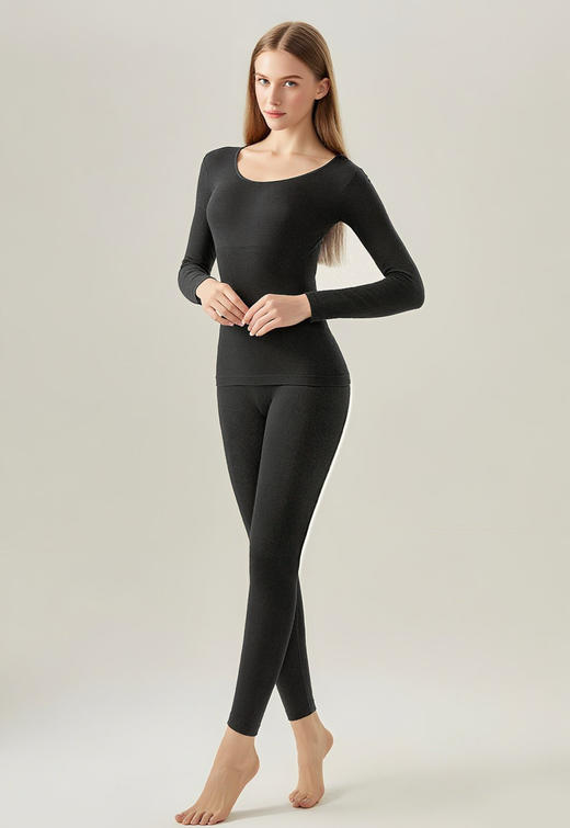 华家Y*e 无缝塑型羊毛保暖内衣套装102906 商品图6