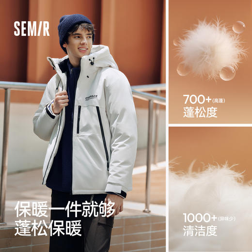 森马XCNSPACE航天合作系列羽绒服男发热防风三防外套2025新款冬装 商品图1
