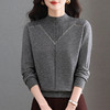 CC半高领针织衫女秋冬厚款内搭毛衣2025新款洋气钉珠妈妈装上衣打底 商品缩略图1