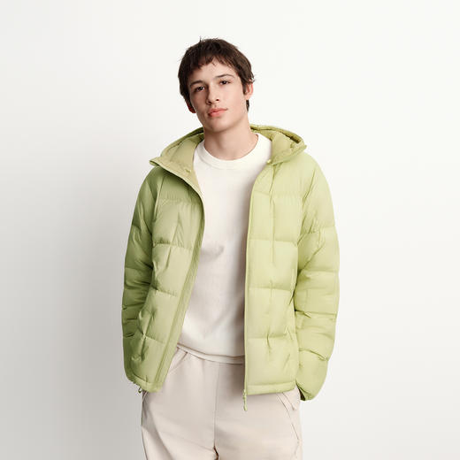 森马羽绒服男户外轻量保暖内胆三防外套绗缝连帽上衣2025新款冬装 商品图1