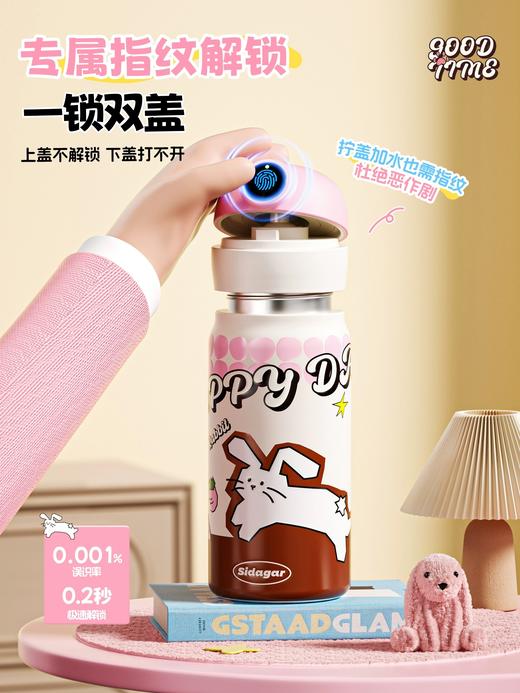 世大家儿童指纹不锈钢保温杯550ml   TZ 商品图4