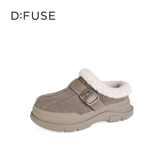 Dfuse迪芙斯2025冬季新款户外风雪地靴毛绒低帮大头勃肯靴DFD4110127 商品图6