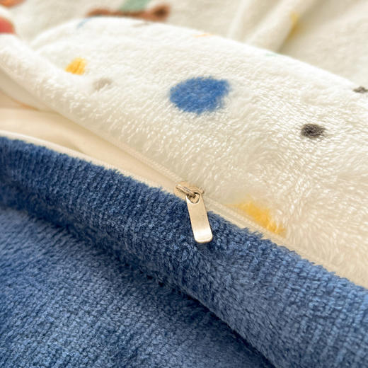 双面绒更保暖 A类面料更健康【京帝 卡通双面牛奶绒四件套】 高克重牛奶绒 绒面丰盈厚实 内置防静电导电丝 多款印花自选 性价比高 极致暖冬享受   #M663 商品图7