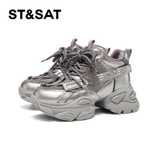 【绒里可选】星期六都市潮流厚底老爹鞋SSD3112560/SSD311D560 商品图8