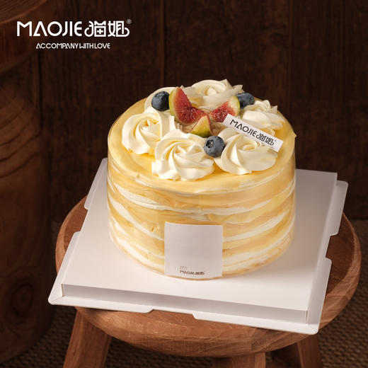 双拼千层（上面榴莲+下面芒果，水果上下分，不是左右分，装饰水果换应季水果） 商品图0