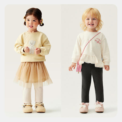 【高弹打底裤】迷你巴拉巴拉女童裤子宝宝秋棉百搭高弹打底裤 商品图2