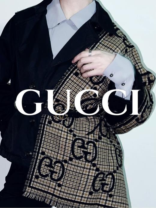 古驰 经典提花大G字母围巾（DSX） 商品图3