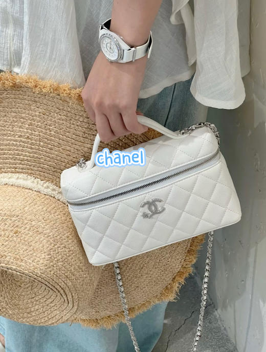 香奈儿 25B秋冬 星星扣LP盒子包 黑/白2色（LZ*MM） 商品图8