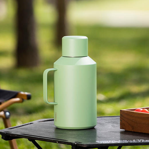 茗元素 大容量2000ml焖茶壶 316不锈钢旅行壶户外不锈钢便携车载暖瓶 商品图3