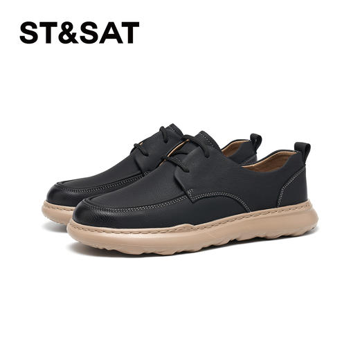 星期六男士日常通勤舒适百搭皮鞋SSD3122018 商品图7