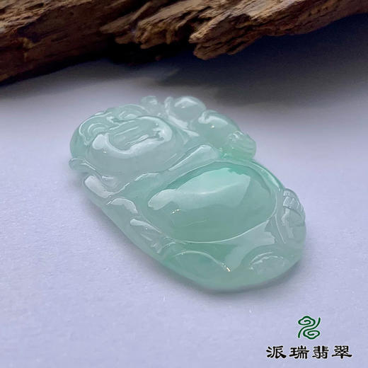派瑞翡翠 翡翠佛 糯种 飘花 商品图3